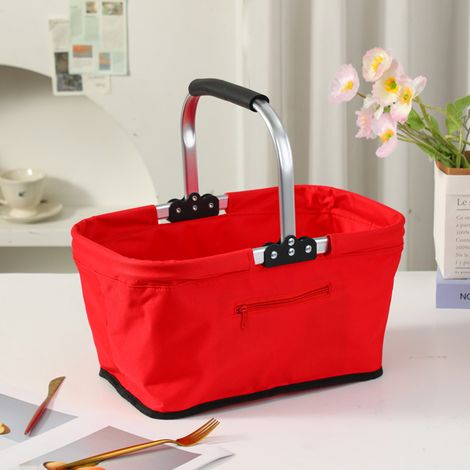 LOLLANDA Panier de rangement portable, panier de rangement d'extérieur, panier de rangement à main (1/5)