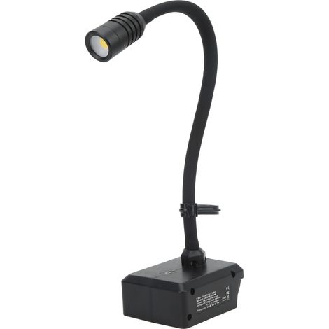 Kabellose LED-Arbeitsleuchte mit Schwanenhals, 3 Leuchtmodi, zwei USB-Anschlüsse und Haken für 14,4–20-V-Akkus (1/5)
