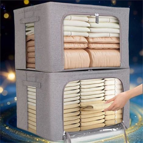 Boîte de rangement - - Pliable - 50 x 40 x 33 cm - Multifonction - Facile à nettoyer (1/4)