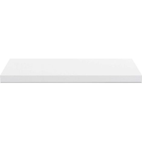 Toscohome – Plan de travail de cuisine blanc 195x60x4 cm – Bord en ABS résistant aux rayures – Surface lisse pour entretien facile - 195x60x4H