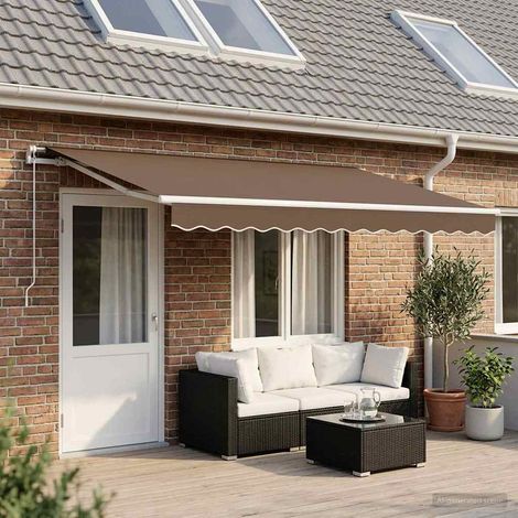 Teenpull – Markisenersatzstoff Taupe 5 x 3,5 m Polyester (1/5)