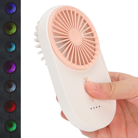 Ventilateur USB portable rechargeable 4 vitesses - Rafraîchisseur d'air pour bureau et chambre