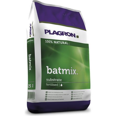 Terreau guano de chauve-souris 25L – Substrat léger et oxygénant – Engrais organique NPK 5.5-11-5.5 – Pour floraison abondante – Plagron