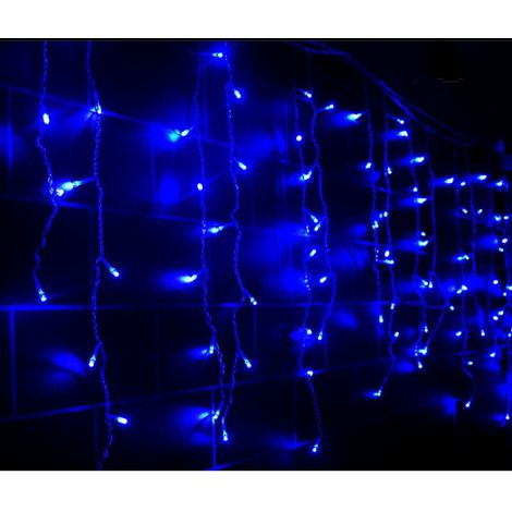 216 LEDs, 5 Meter lange Lichterkette mit Eiszapfenmotiv, 8 Modi, verbindbarer Lichtervorhang