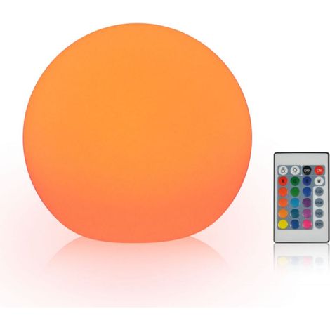 Boule lumineuse LED rechargeable, lampe décorative de chambre avec télécommande, idéale pour Noël et Halloween.