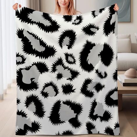 Couverture de lit en polaire duveteuse chaude, douce et légère en microfibre,6080 pouces (1/4)