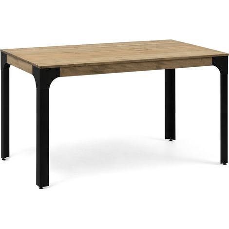 Mesa madera y acero estilo Vintage Industrial modelo Boston medidas 995x1580x750.