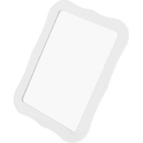 Miroir Magnétique en PS pour Casier Blanc avec Surface Miroir Haute Définition Compact et Pratique pour Chambre et Coiffeuse (1/5)