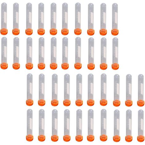 Tubes de Centrifugation pour Consommables Expérimentaux Scientifiques en Pe Bouchon à Vis Lot de 100 15 Ml Tube Transparent à Joint Étanche Couleur Aléatoire (1/5)