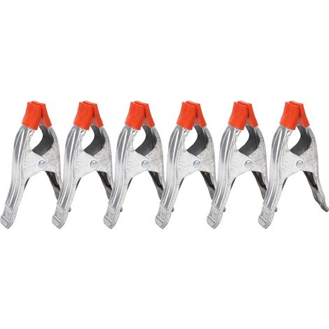 Lot de 6 serre-joints métalliques de type A pour le travail du bois, 15 cm (1/5)
