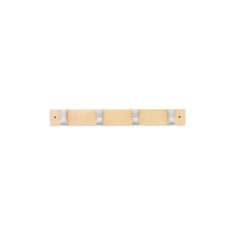 APPENDIABITI IN LEGNO INOFIX 4 POSTI CROMO- 1,0 pz