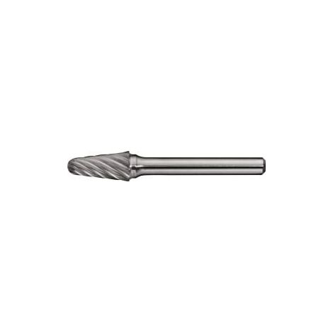Fresa rotativa KEL INOX D.8mm Cabeza-L.20mm Vástago-D.6mm HM Dentado Normal,fino TECWERK (1/2)