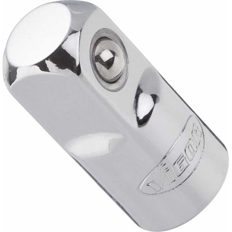 VIGOR Außenvierkant Antrieb 12,5 = 1/2 Zoll Innenvierkant Antrieb 10 = 3/8 Zoll Adapter V2108 Vierkant hohl 10 mm (3/8 Zoll) Vierkant massiv 12,5 mm (1/2 Zoll) Gesamtlänge: 36 mm (1/2)