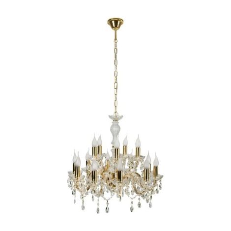 Lampadario Candellux Maria 30-95810 oro cristallo 15xE14