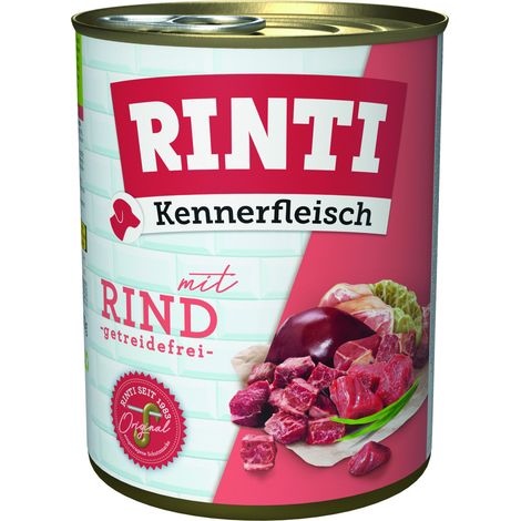 Rinti Kennerfleisch Rind Dose 6 x 800g (1/2)
