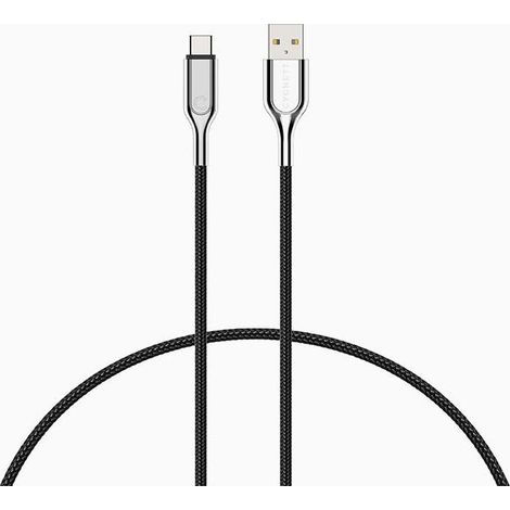 Cable Blindado 2.0 USB-C a USB-A (3A / 60W) 1M - Negro (1/5)