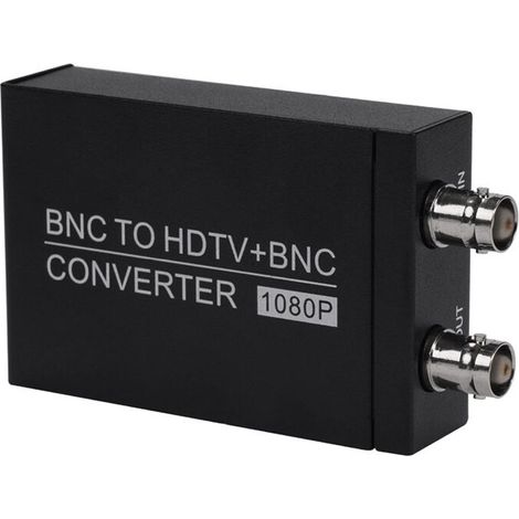 Convertitore da BNC a HDTV+BNC, convertitore di segnale coassiale ad alta definizione per telecamera con audio loop 1080p