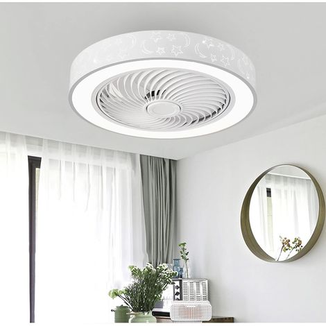 Ventilateurs de Plafond Avecpes,Lumière de Plafond Menée Avec Ventilateur,Lumières de Ventilateur de Plafond Avec Télécommande,6 VitessesVitesse Du VentChambre Salonut Temporisation Ventila (1/5)