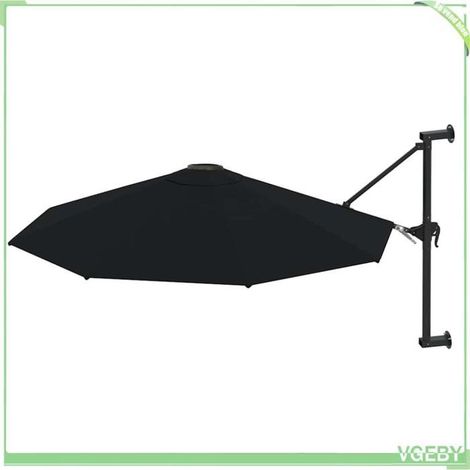 Parasol mural - FAFEICY - 47300 - 300 cm diamètre - Inclinable - Toile polyester anti-UV (1/5)
