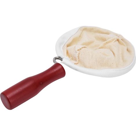 Reusable Flannel Fabric Coffee Filter with Wooden Handle for Hand Drip Coffee Making, Reusable Strainer Bag (1/5)