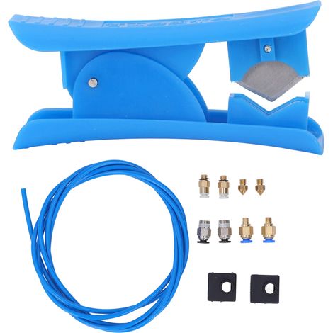 Kit de tube PTFE pour imprimante 3D, raccords pneumatiques, chapeau silicone MK8, buse 0.4mm, compatible Ender 3, longueur 2m (1/5)
