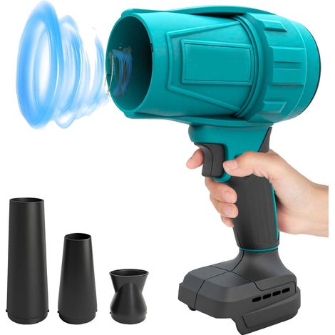 Akku-Laubbläser, tragbarer Handbläser (ohne Akku), kompatibel mit Makita BL-Akkus, für Terrassenreinigung, Trocknung, Camping, Laubblasen, Auto, Schnee und Staub