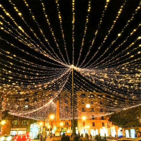 Guirlande lumineuse LED 100m 1000 LED, guirlande lumineuse de Noël IP44 étanche avec télécommande et minuterie, 8 modes, décoration de fête pour Noël, anniversaire, mariage, salon, Blanc chaud