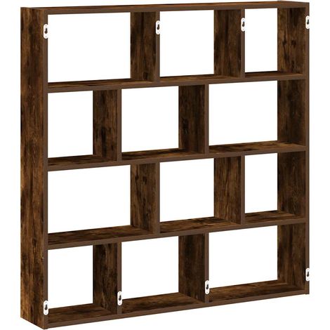 Maison Exclusive - Würfelregal 12 Fächer Räuchereiche Holzwerksto