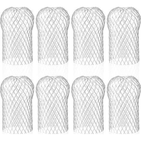LaBlanc – Set mit 8 Dachrinnenfiltern aus Aluminium, flexible und langlebige Dachrinnenfilter für Dachrinnen-Fallrohre zu Hause gegen Blätter