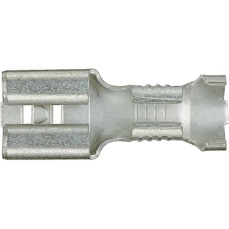 Cosse clip 6.3 mm x 0.8 mm Klauke 1750 180 ° non isolé métal 1 pc(s)