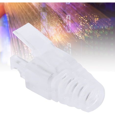 50 pièces Manchons de Protection RJ45 pour Câbles Réseau CAT5e/CAT6 - Haute Durabilité et Résistance aux Chocs (1/5)