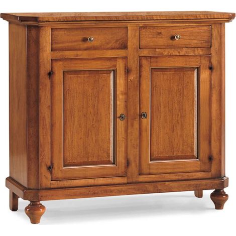 Credenza 2 Ante in legno piedi a cipolla  Colori mobili tempesta: Noce