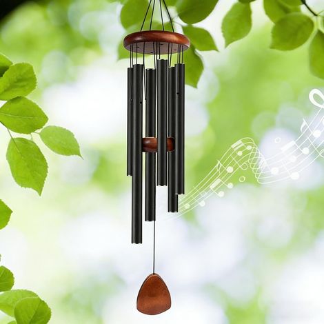 Carillons éoliens d'extérieur en aluminium à 6 tubes — souvenirs et cadeaux idéaux pour décorer jardins, patios et cours. (1/5)