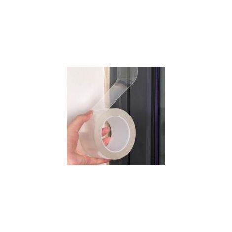 Junta de ventana transparente, ruban antihumedad para cocina, resistente al ventilación y a la poussière, 5 cm x 10 m - Crezuo