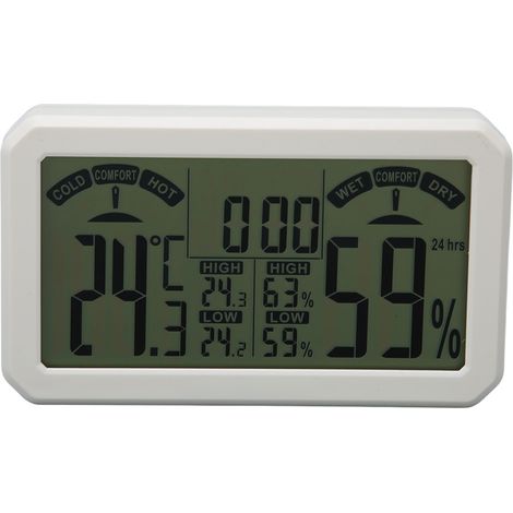 Thermomètre Hygromètre Numérique Murale Haute Précision pour Serre et Intérieur (1/5)