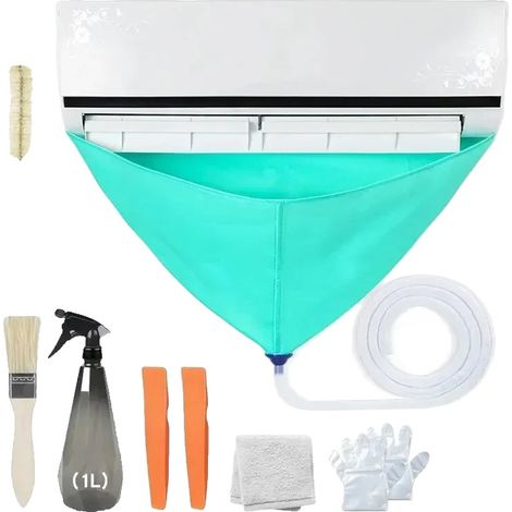 Kit de nettoyage de climatisation, design étanche, outils complets, 8PCs (1/2)
