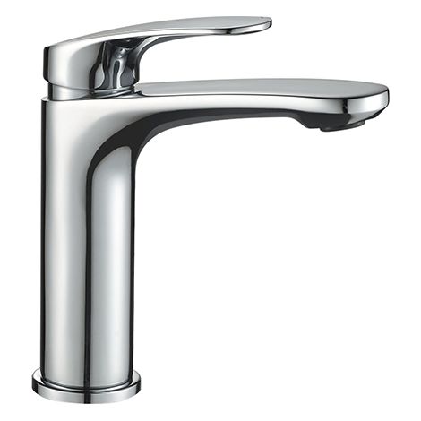 Edouard Rousseau – Mitigeur lavabo IDOL chromé – Mécanisme cartouche céramique Ø 25 mm – Bec fixe – Hauteur 166 mm – Vidage clic-clac inclus (1/2)