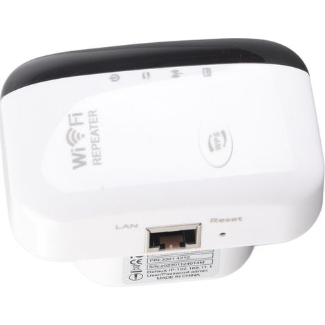 Répéteur Wi-Fi sans fil 300 Mbps, amplificateur de signal et extension de portée (prise US). (1/5)