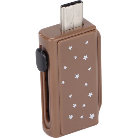 128 GB tragbarer USB-Stick in Teebraun – Kompakter Flash-Speicher für Datenspeicherung und -übertragung – Praktisches Geschenk
