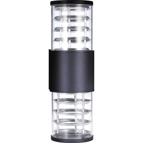 MINKUROW Wasserdichter Aluminium-Kunststoff-Lampenschirm, LED-Wandleuchten, IP65-Außenleuchte, E27-Fassung (1/3)