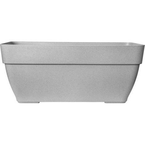 ELHO Bac a terrasse Vibia 80 - Gris béton vivant - Extérieur - L 34,2 x W 77,4 x H 33,2 cm (1/5)
