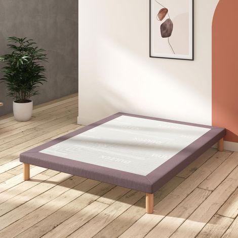 Sommier tapissier extra-plat 90x190 cm en bois massif Tech - Bultex (1/4)