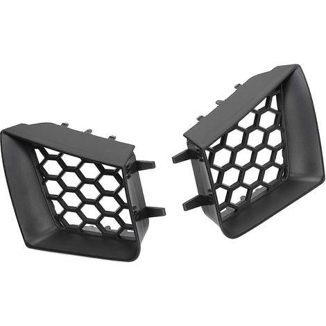 2 grilles supérieures de pare-chocs avant gauche et droite, noir mat, de remplacement pour Seat Ibiza Cordoba 6L (2002-2009) (1/5)