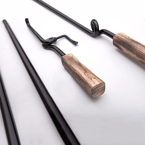 Grille de Camping Pivotante et Réglable, Support Portable pour Camping, Barbecue, Cuisine pour L'extérieur, 122cm (1/5)