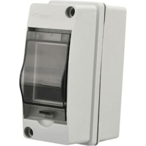 2 Modules, ABS de Surface en Plastique,Coffret Electrique Etanche Exterieur IP65, Boite de Boitier Etanche Electrique Exterieur, Armoire de Contrôle, Coffret Modulaire Boitier de Jonction (2 Way) (1/4)