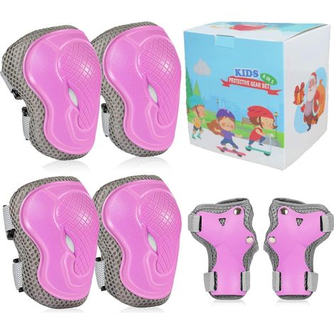 Schutzset Kinder 6-teilig Violett für Inliner, Skateboard, Roller (1/5)