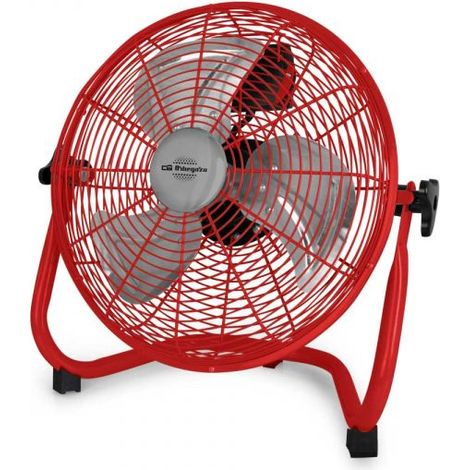 Ventilador industrial Orbegozo PW 1431, aspas metálicas, 3 velocidades, inclinación regulable, 30 cm de diámetro, 45 W