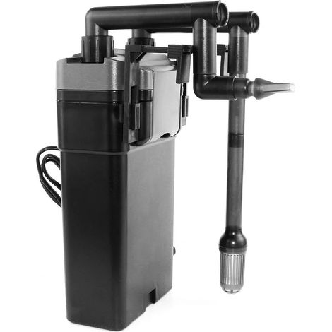 Filtro esterno piatto e sottile a sospensione per acquari da 30-100 litri, cestelli da 500 l/h. (1/5)