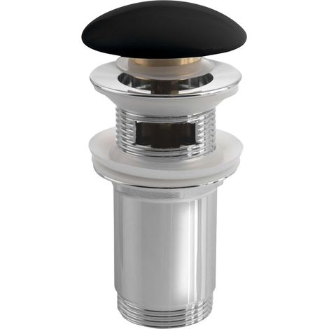 Sapho Accesorios - Desagüe de lavabo, Click Clack, negro mate AR903 (1/3)