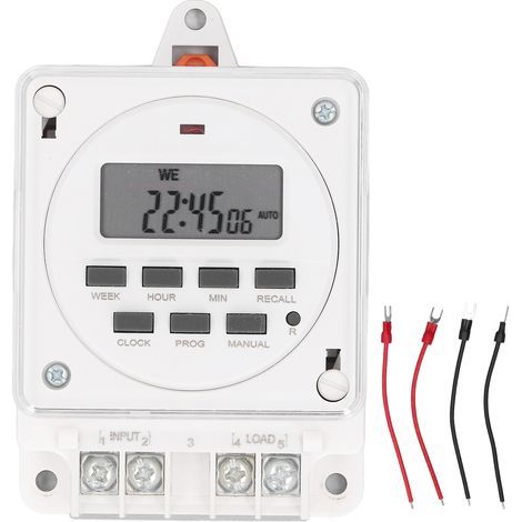 Programmierbarer digitaler Wochentimer mit 8 Ein-/Ausschalteinstellungen für den Heimgebrauch (1/5)